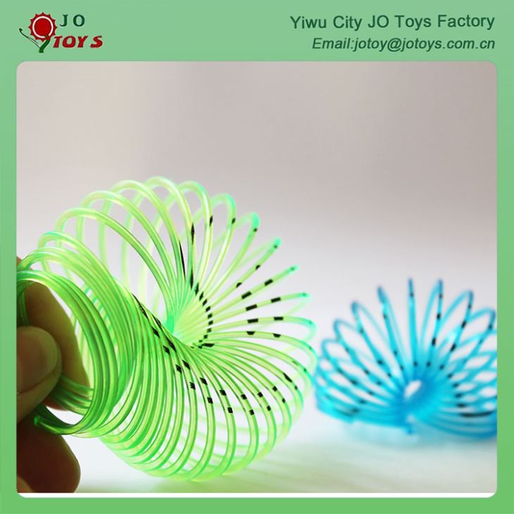 Colorful Tramsparent Plastic Spring Smiley Slinky Capsule Toy 5