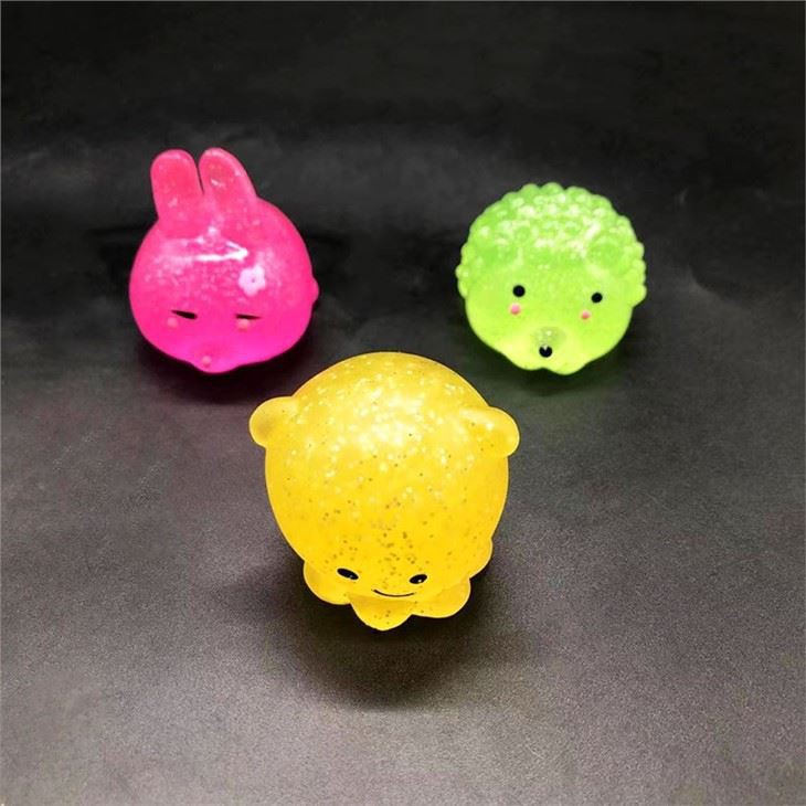 3D Glitter Squishy Mochi Toy