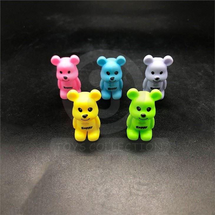 Wholesale 2 Inch Vending Capsule Toys Plastic Cartoon Happy Bear Doll Toy For Kids