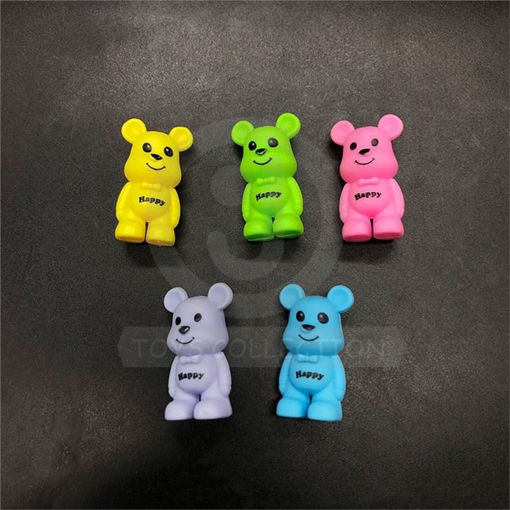 Wholesale 2 Inch Vending Capsule Toys Plastic Cartoon Happy Bear Doll Toy For Kids