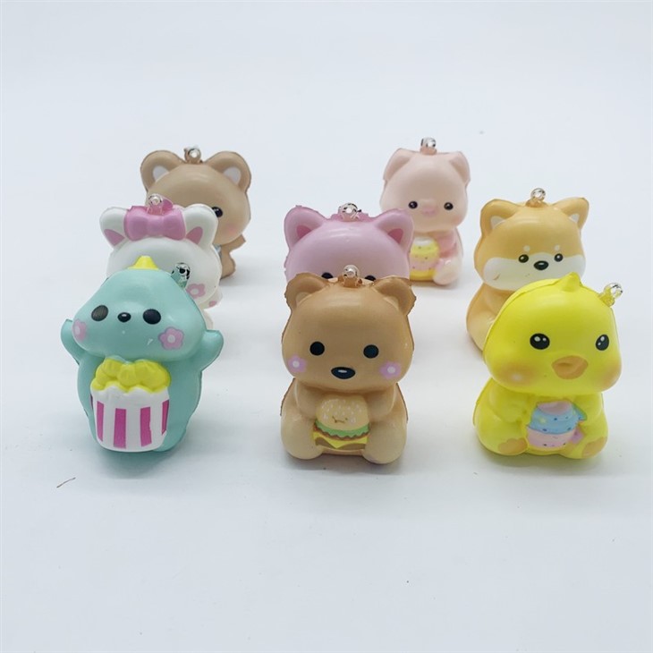 Promotion Slow Rising Animal Keychain For Vending Machine