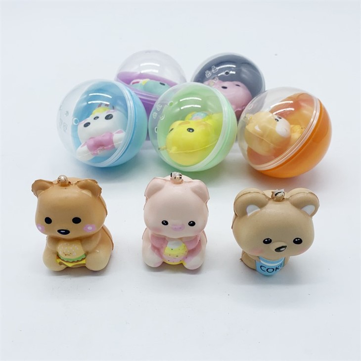 Promotion Slow Rising Animal Keychain For Vending Machine