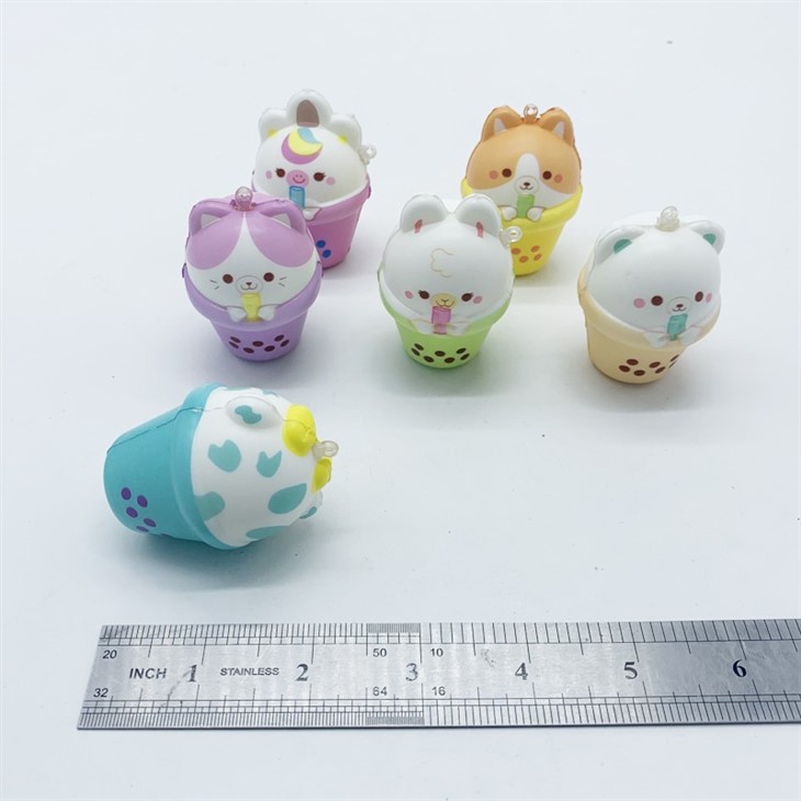 Promotion Slow Rising Animal Keychain For Vending Machine